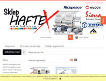 Tablet Screenshot of haftex.com