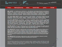 Tablet Screenshot of haftex.pl